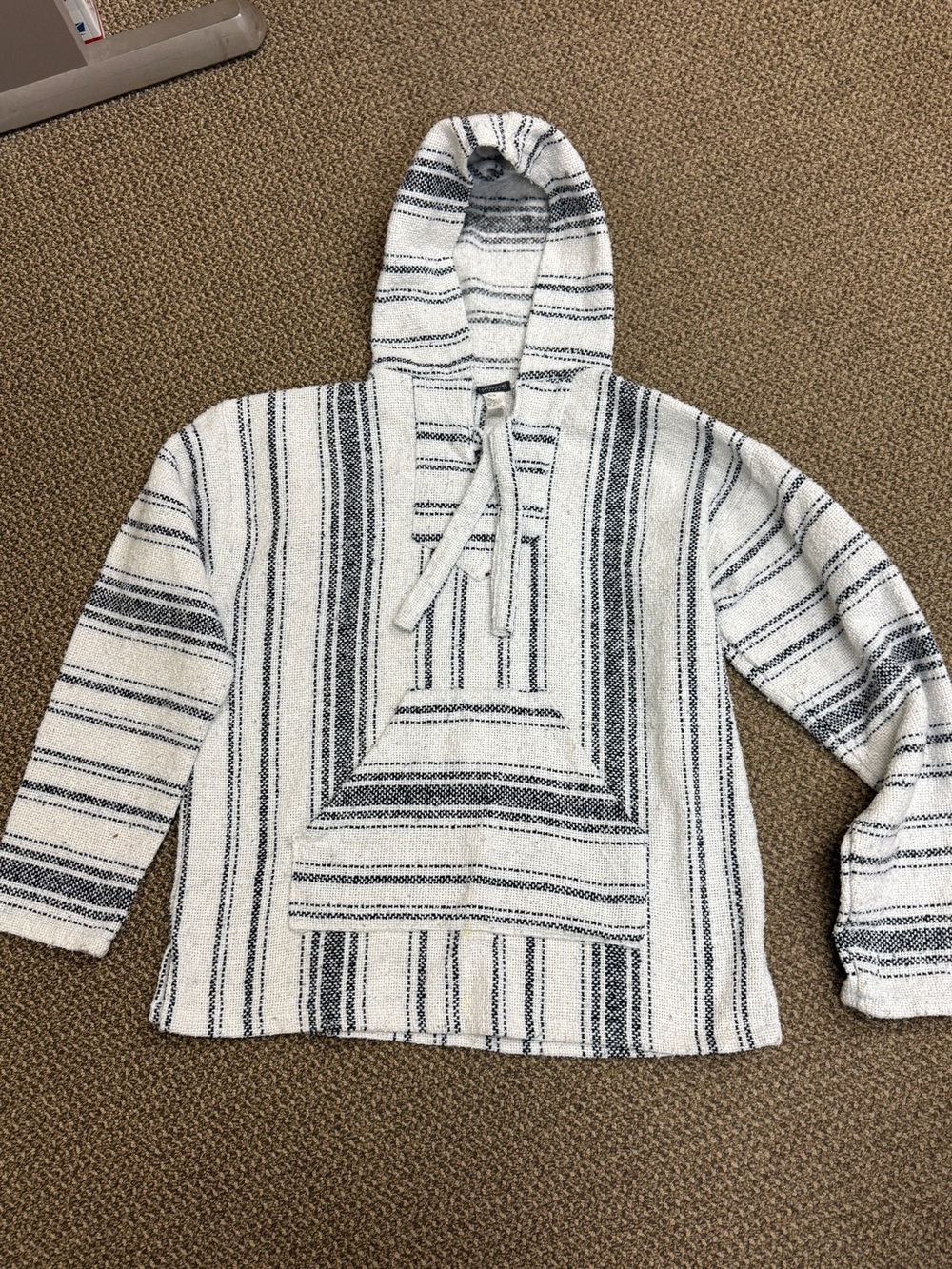Earthbound Trading Molina Baja Hoodie Mexican Blanket Pullover M